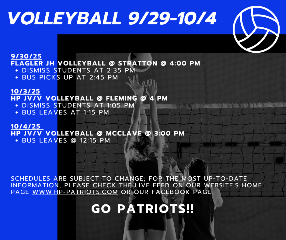 Volleyball 9/29-10/4
