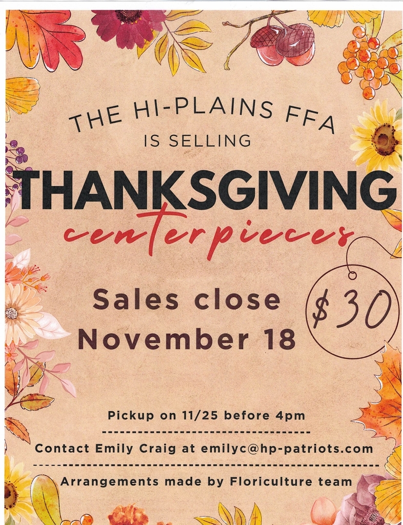 FFA Thanksgiving Centerpieces