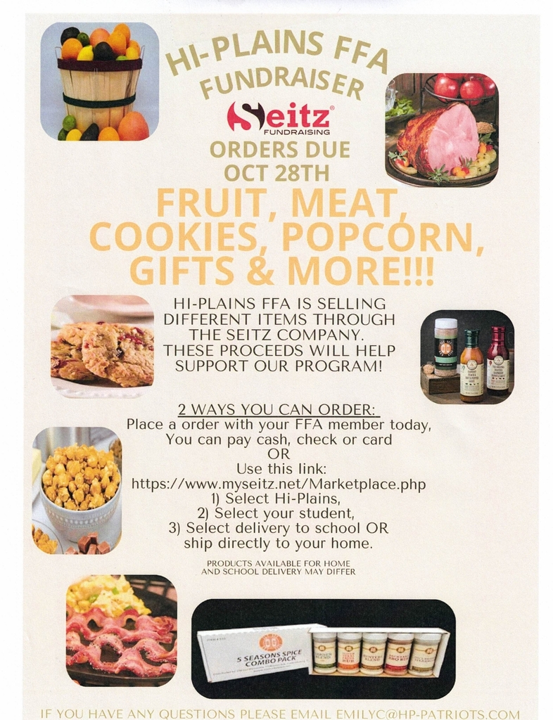 HP FFA Food Fundraiser