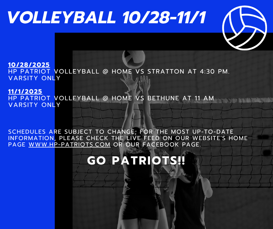 HP Volleyball for 10.28-11.1