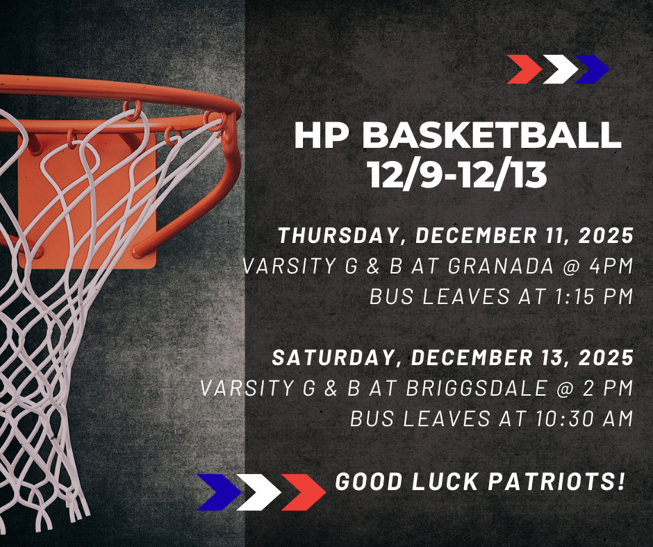HP Varsity Basketball for 12/9-12/13