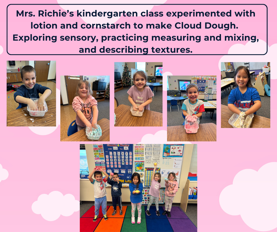 Kinder Cloud Dough Experiment