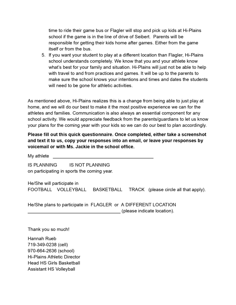 26-27 MS Sports Letter