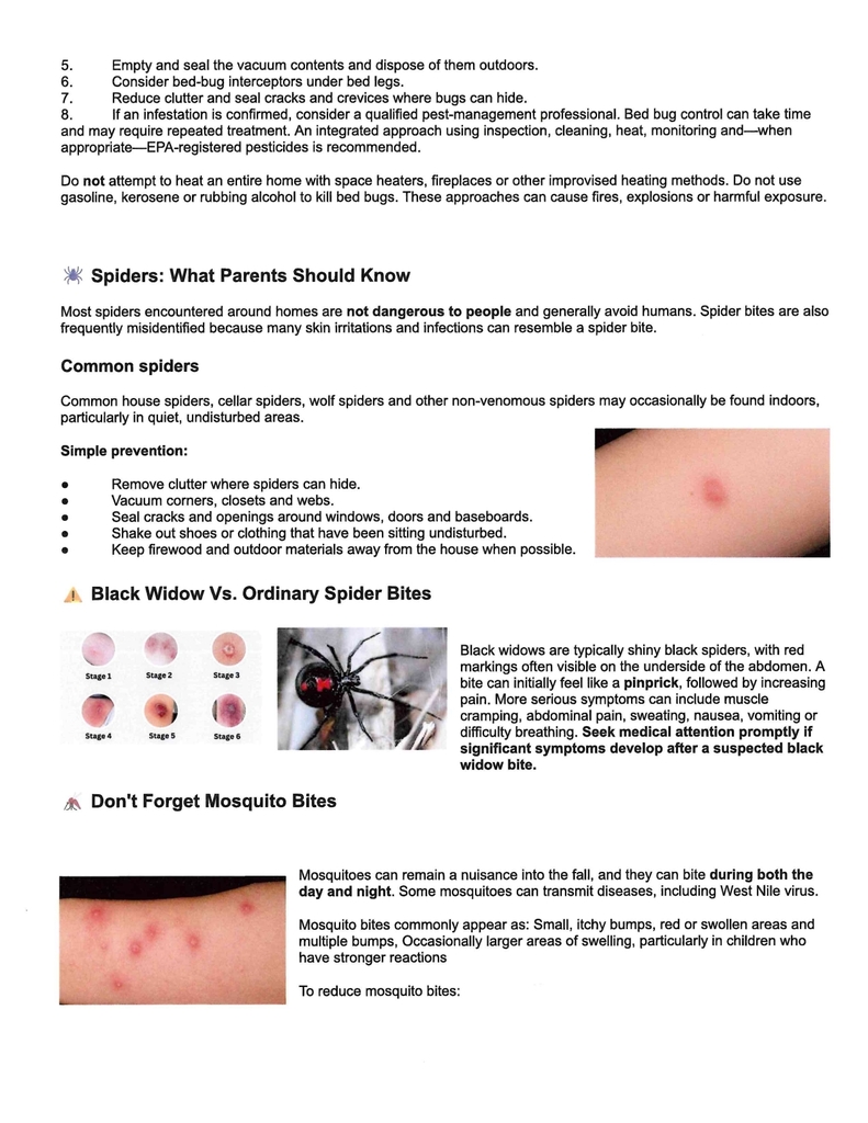 Fall Pest and Bug Bite Awareness