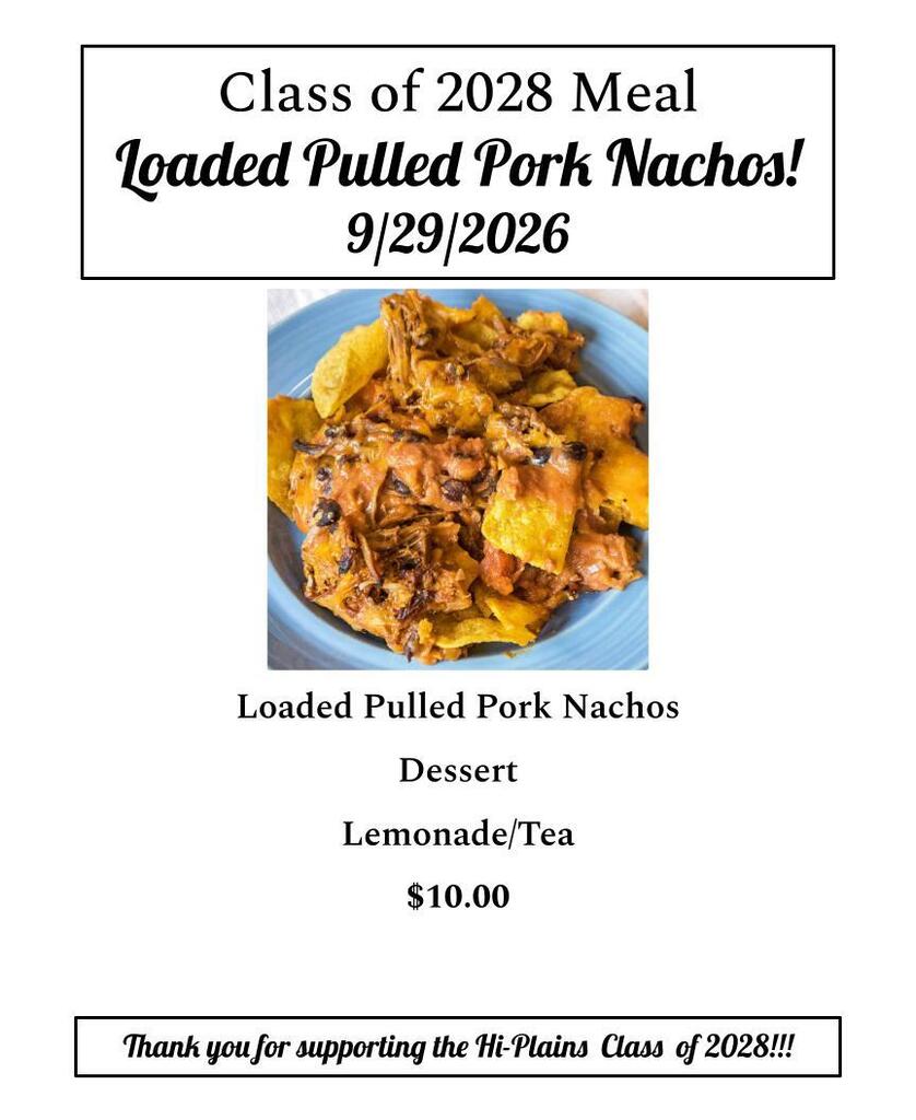 Pulled Pork Nachos Meal 9/29/26