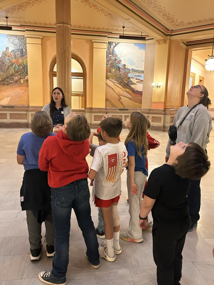 3rd graders enjoying their field trip to the State Capitol!