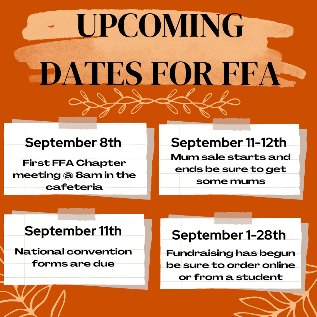 Upcoming FFA events for Higbee R-VIII
