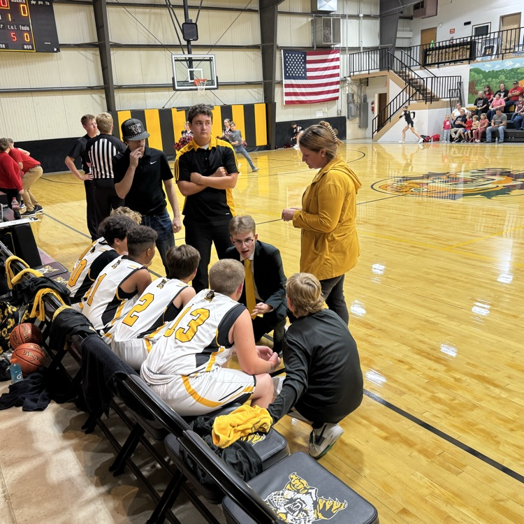 JH boys huddle