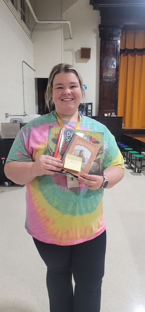 Mrs. Adams is ecstatic about her new books!