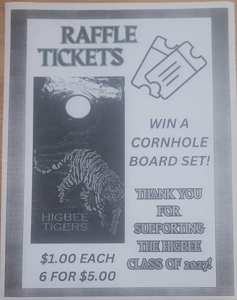 Higbee Tigers Cornhole Boards 