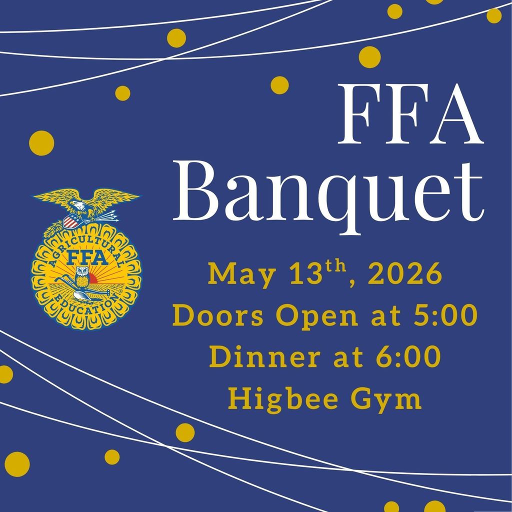 FFA Banquet May 13 