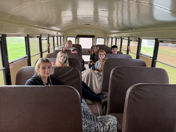 students on a bus 