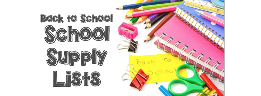 Back to School Supply lists