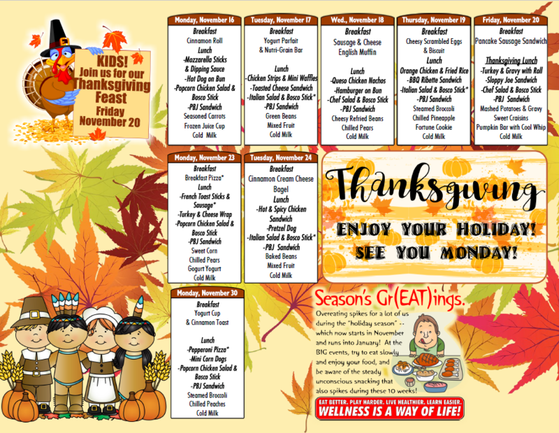 HMS Nov Menu 2