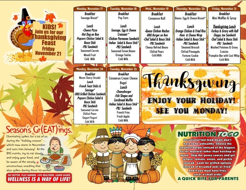 Menu Nov 17-25 Grades K-8