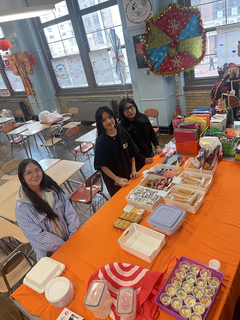 Prepping for the party with lovely ACC Members