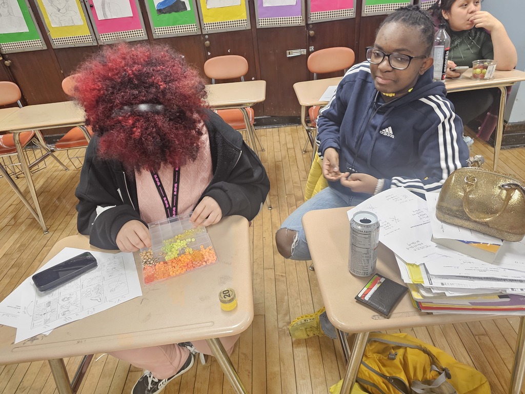 Greek Mythology Club creates bead assortments based on their favorite deity, learning more about their fellow club members and their personalities