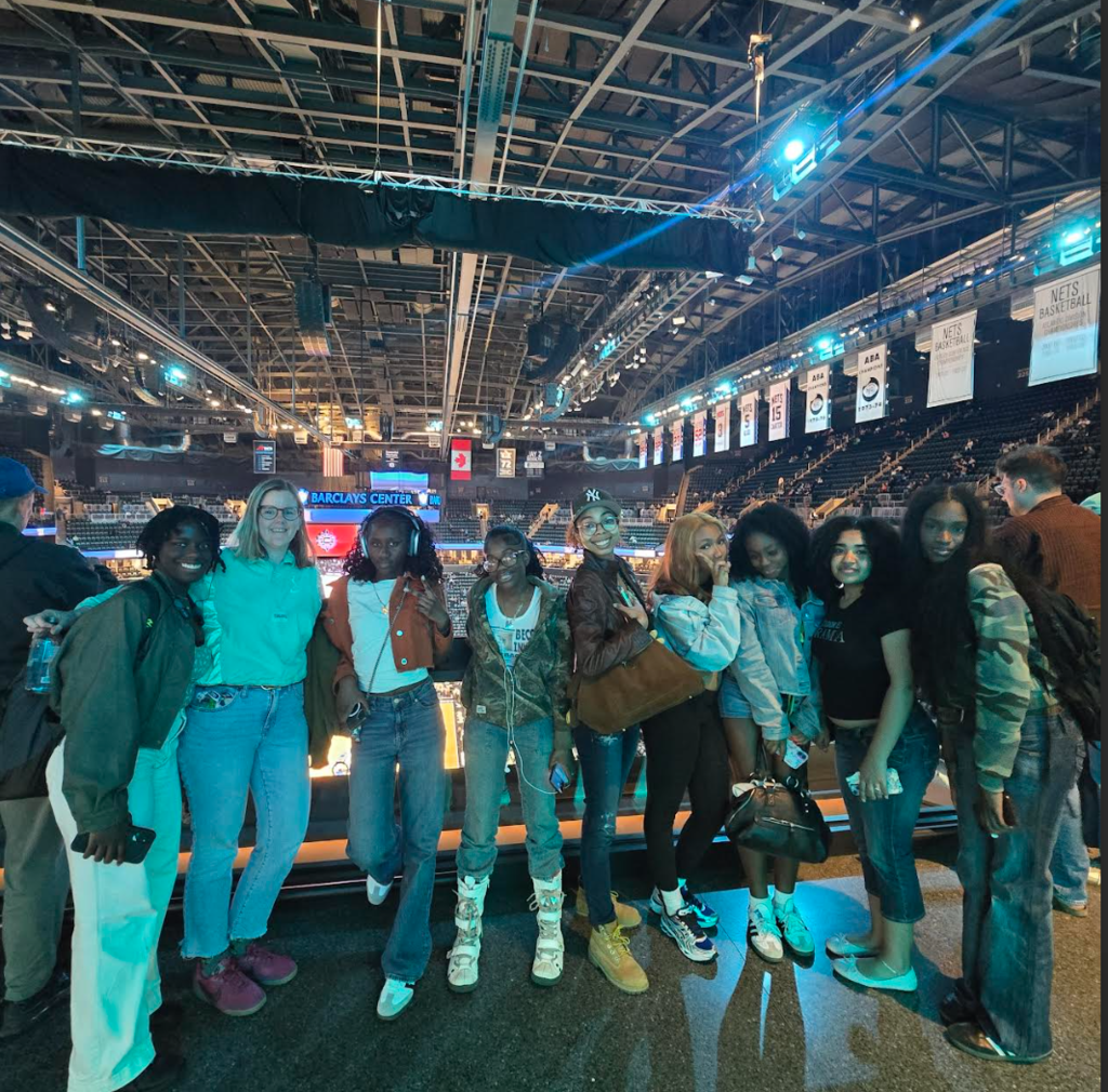 BSU members pose together at the Barclays Center
