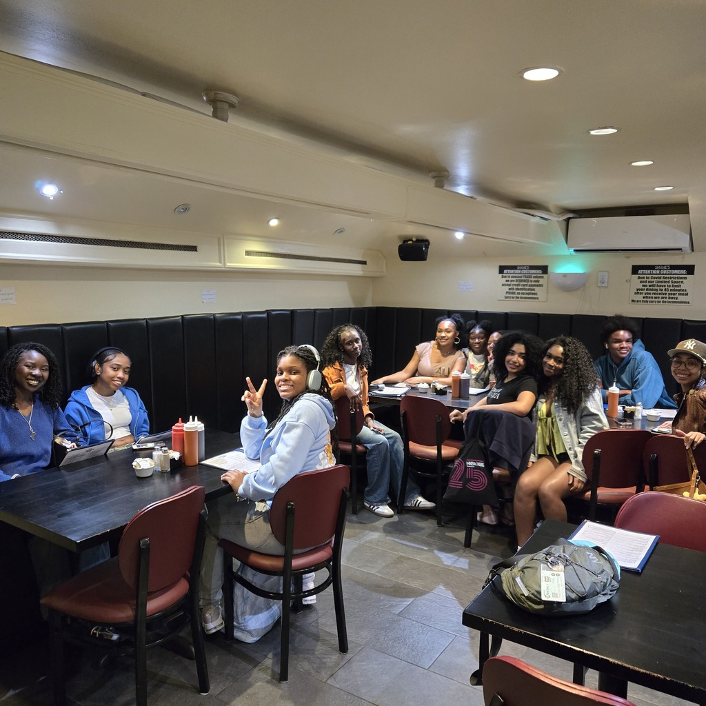 BSU members enjoyed dinner together before the game at Shane's Brooklyn