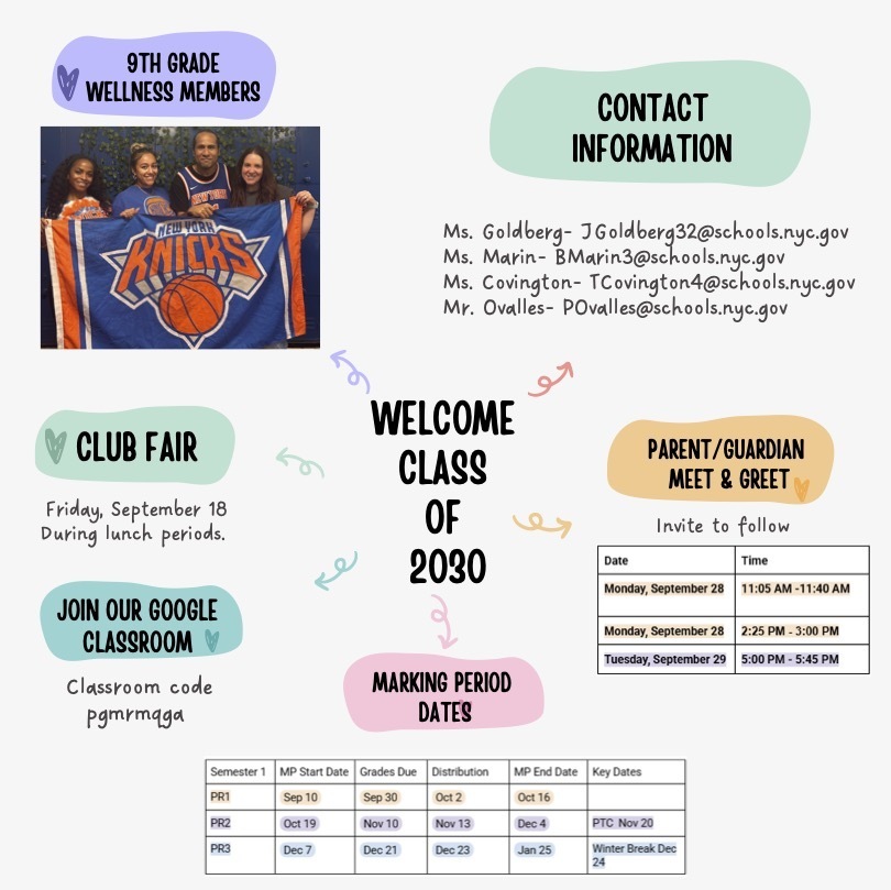 9th grade wellness flyer