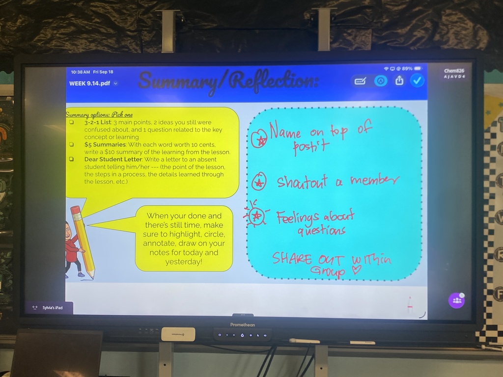 Chemistry board