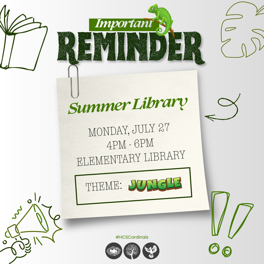 July 27 - Jungle Themed Summer Library