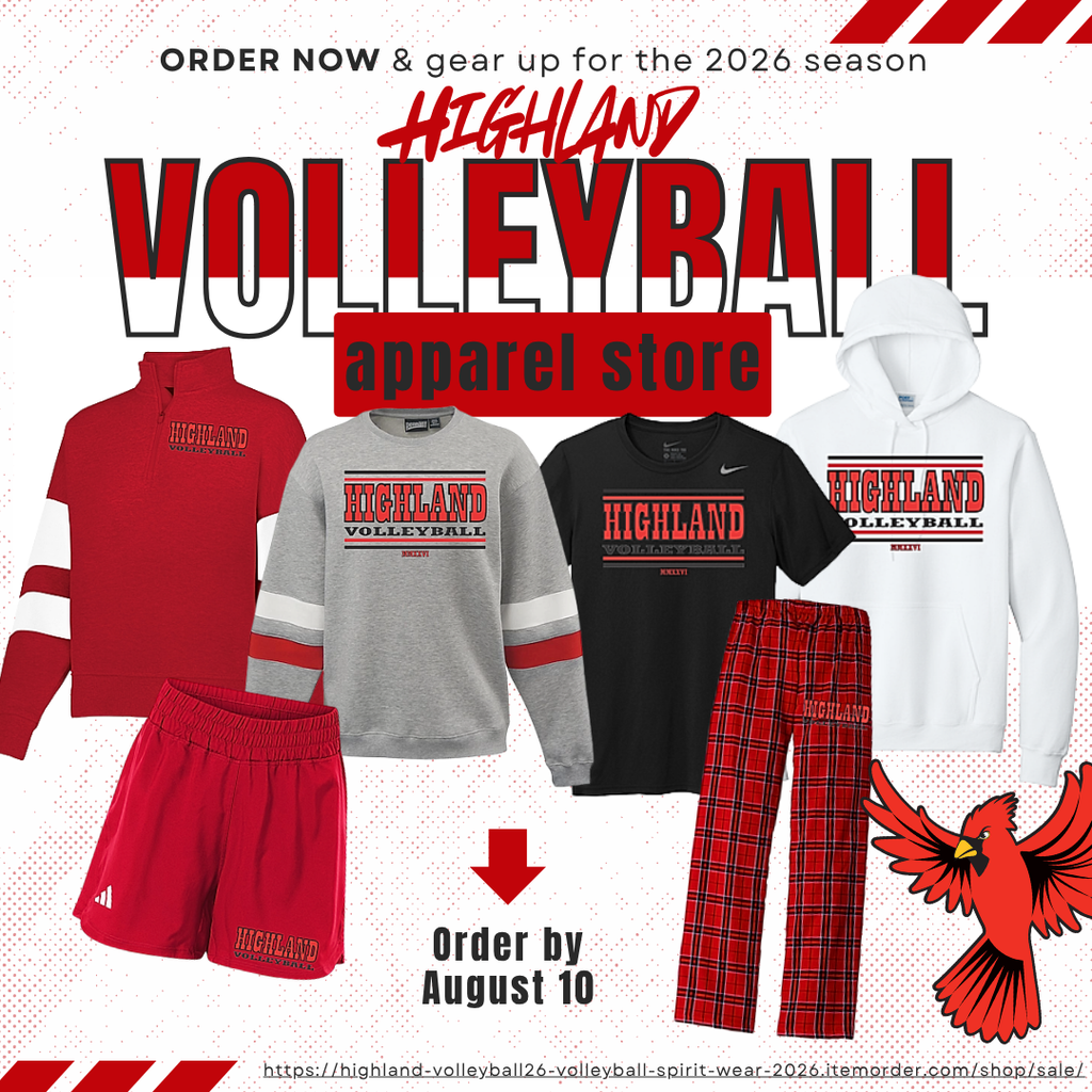 2026 #HCSCardinals Volleyball Apparel Store