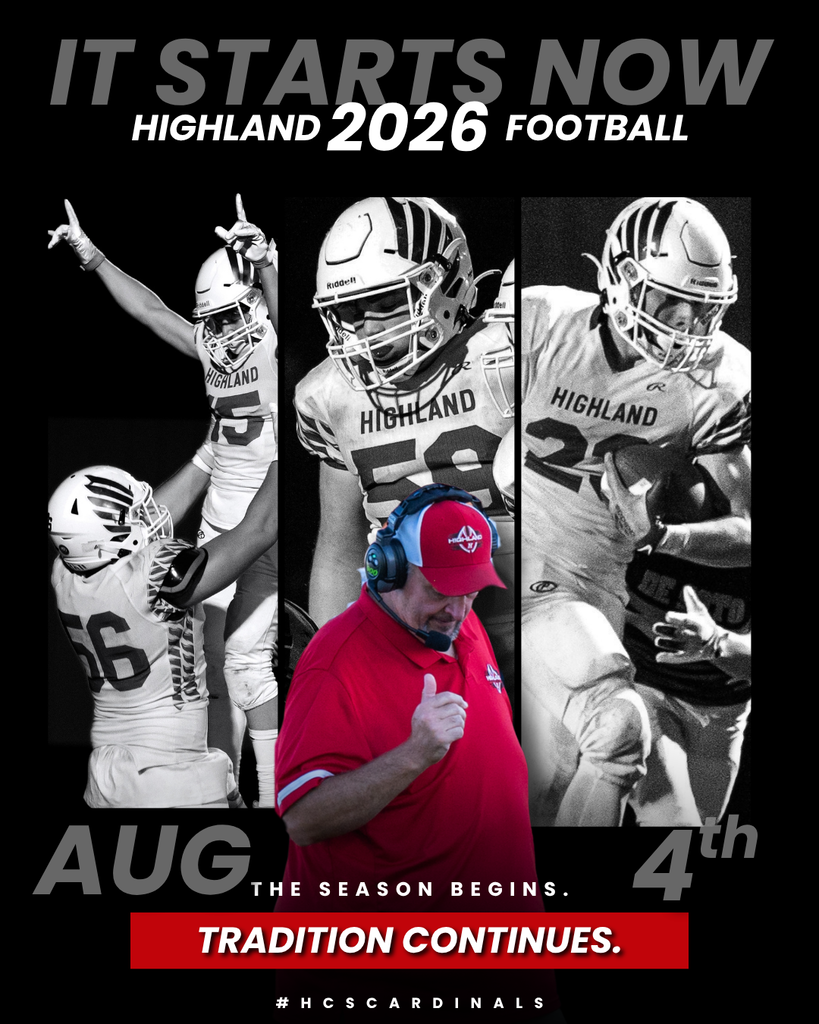 2026 Highland Football First Practice 8/4 @ 5pm