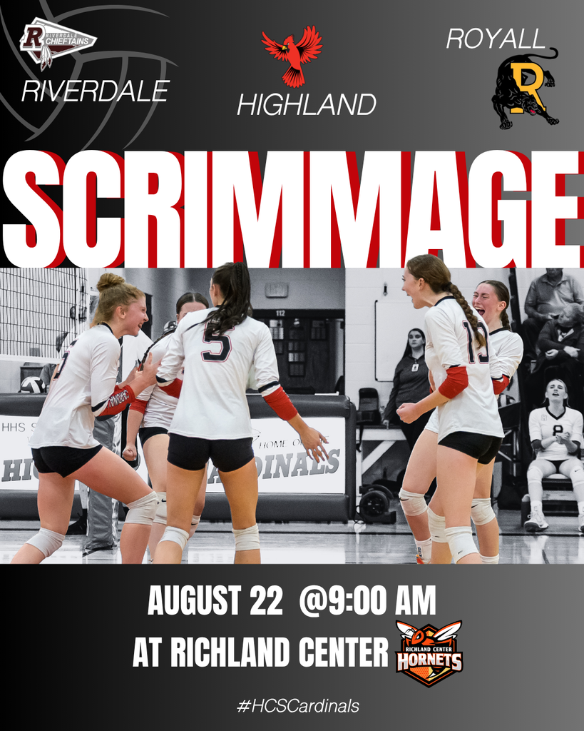 Highland Volleyball Scrimmage at RC, Saturday August 22 @ 9am