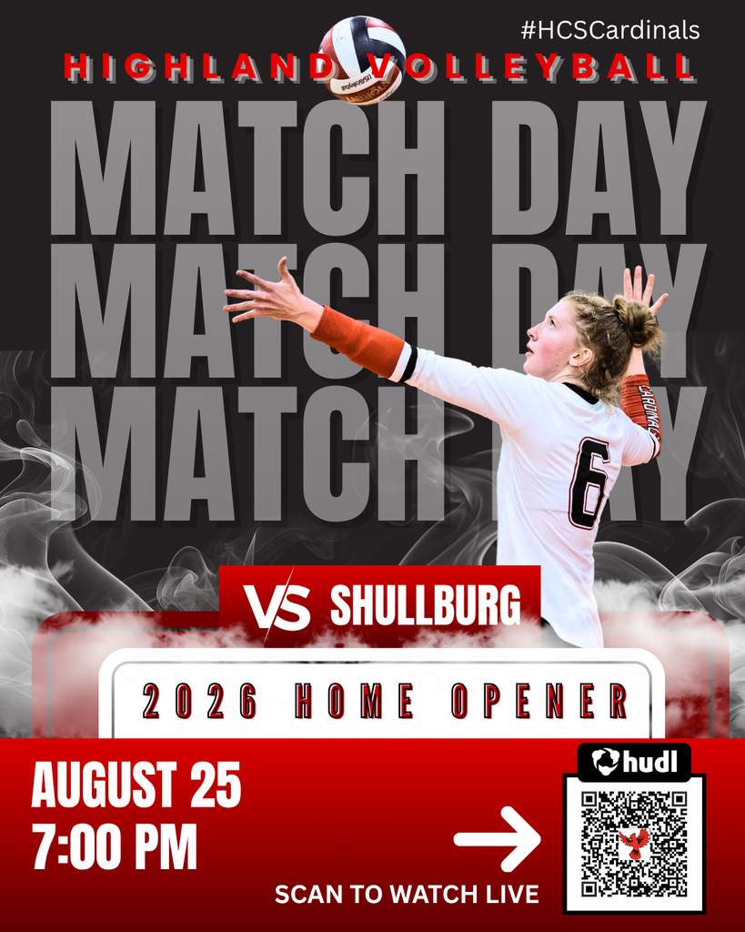 #HCSCardinals Home Opener August 25 @ 7PM