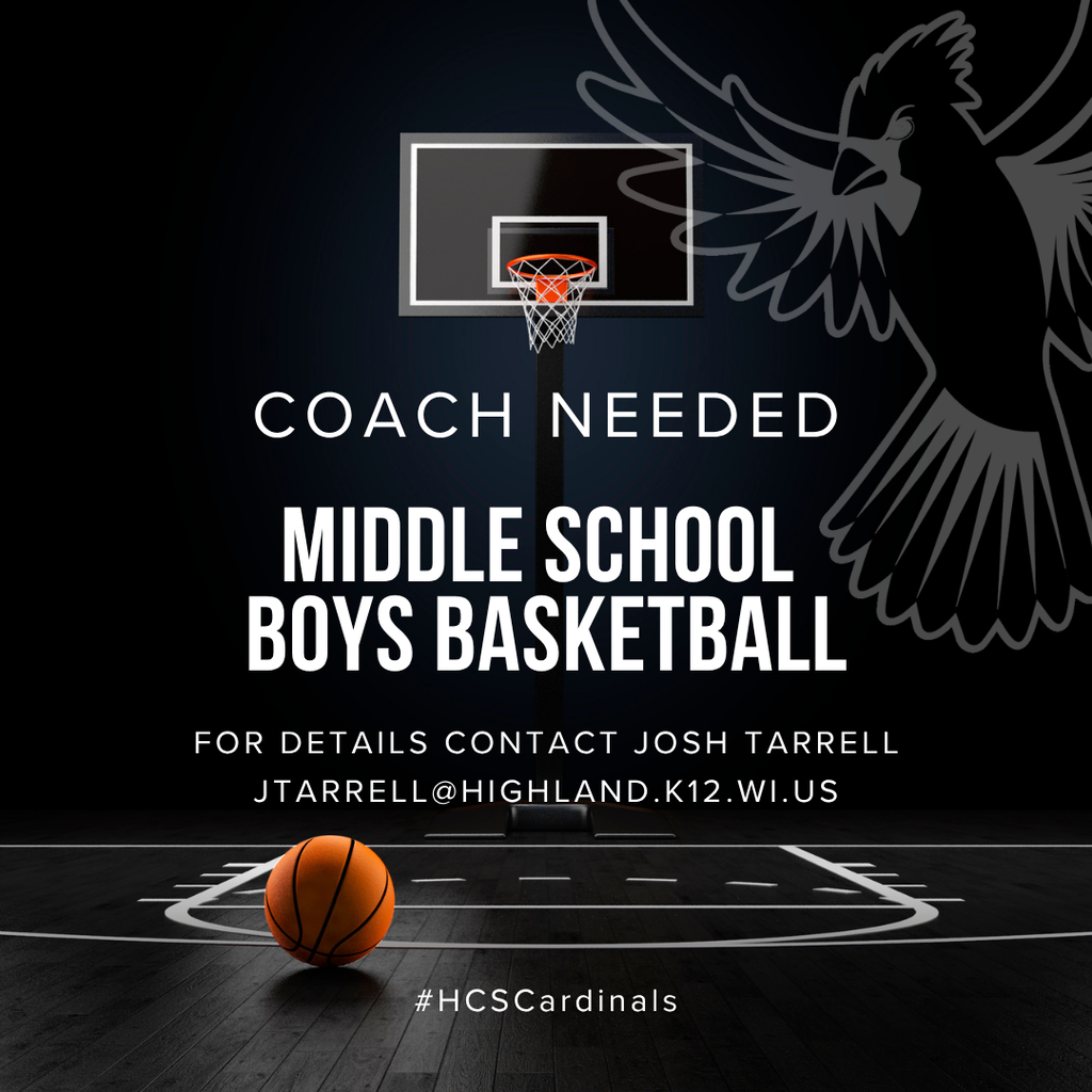 #HCSCardinals Boys Basketball Coach Needed