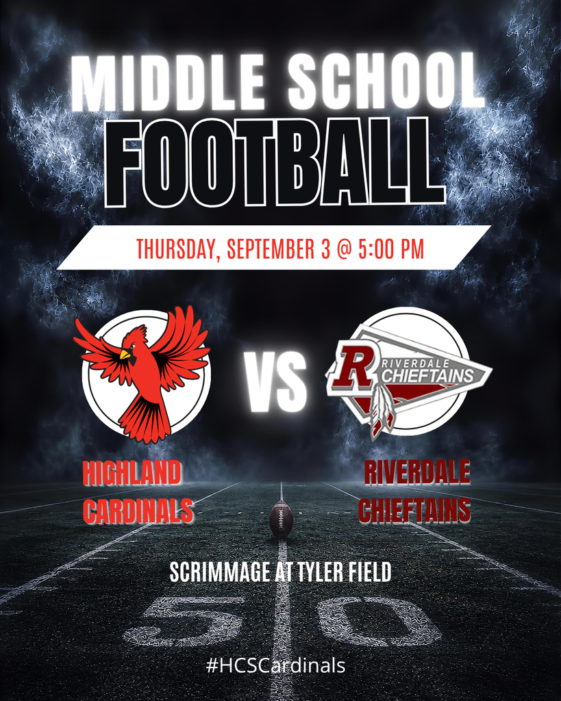 MS FB Scrimmage 9/3/26 @ 5PM