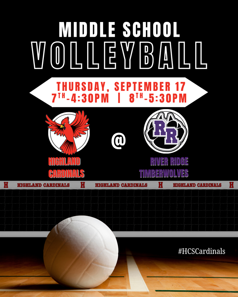 MS VB @ River Ridge 9/17 #HCSCardinals