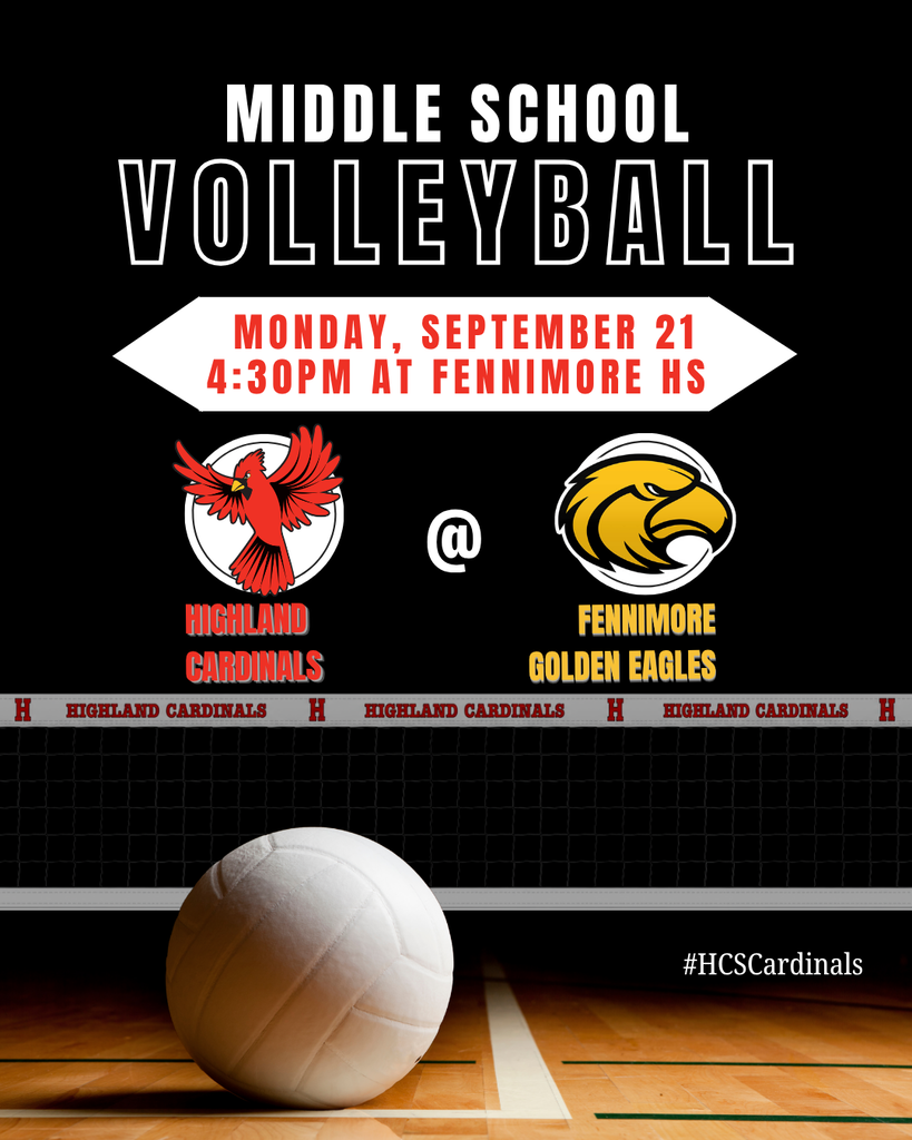 MS VB @ Fennimore 9/21 @ 430PM #HCSCardinals