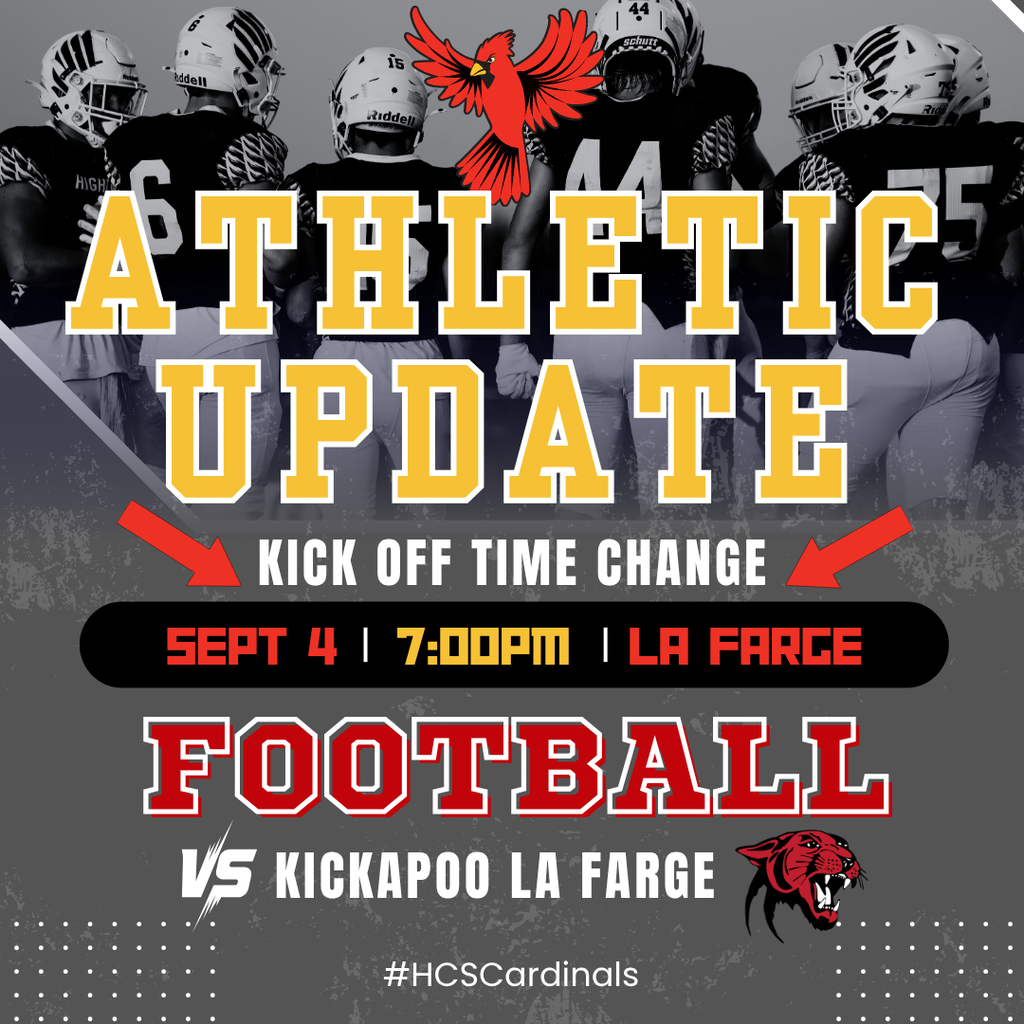KICKOFF UPDATE 9/4 vs La Farge 7PM