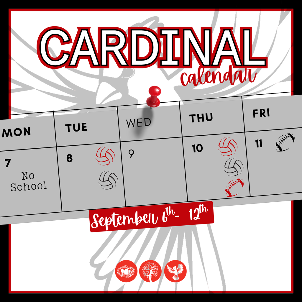 Cardinal Calendar Sept 6-12