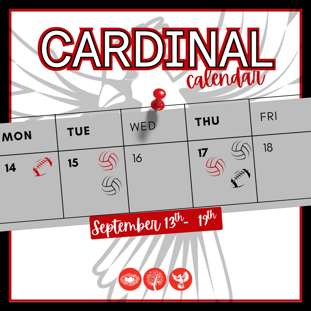 Cardinal Calendar Sept 13-19