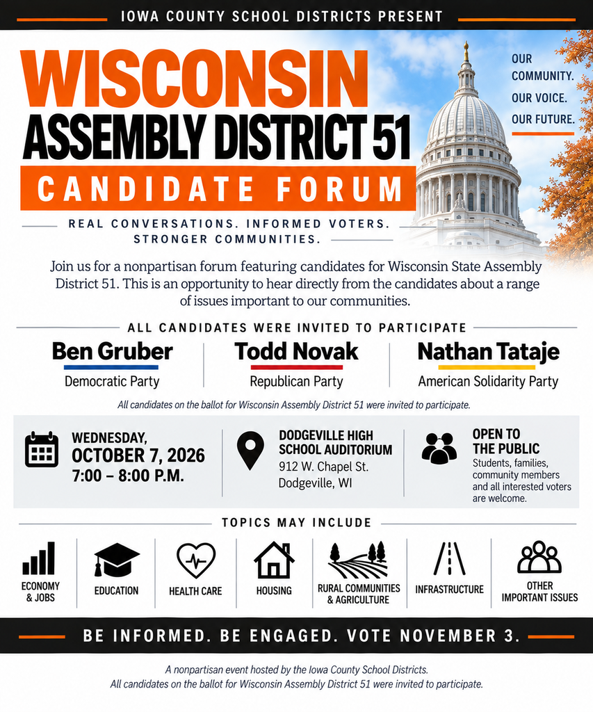 Nonpartisan Forum 10/6 @ 7pm