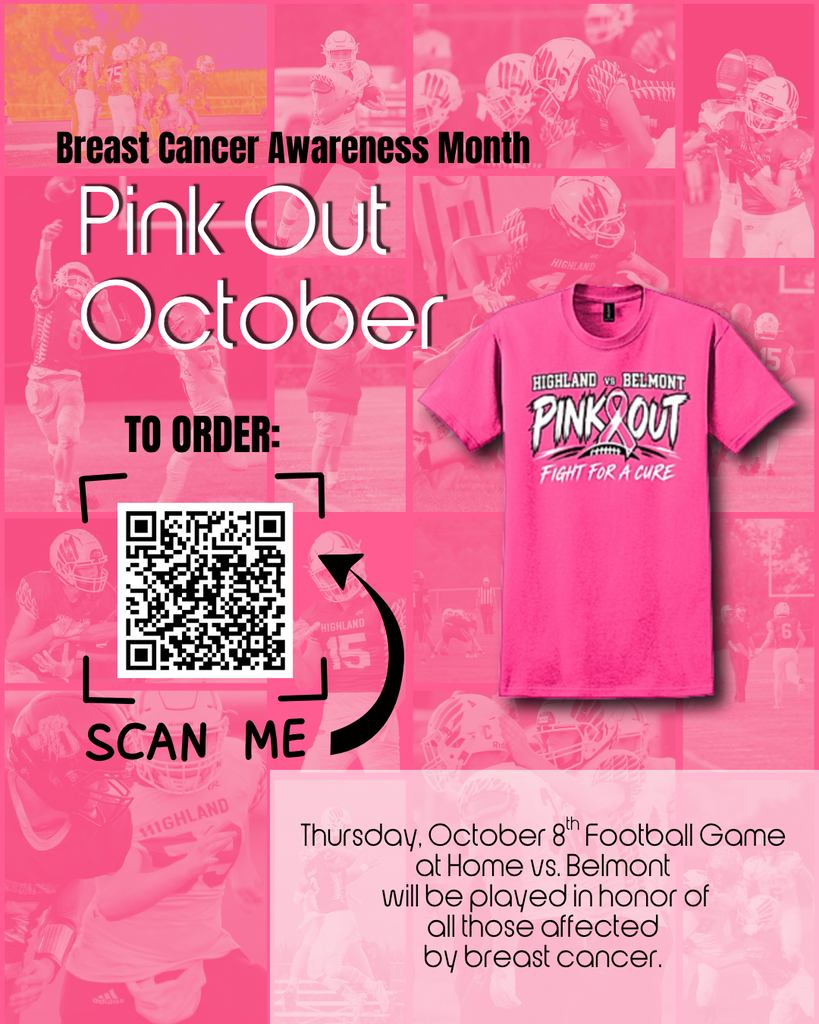 Pink Out FB @ Home vs Belmont October 8 7PM