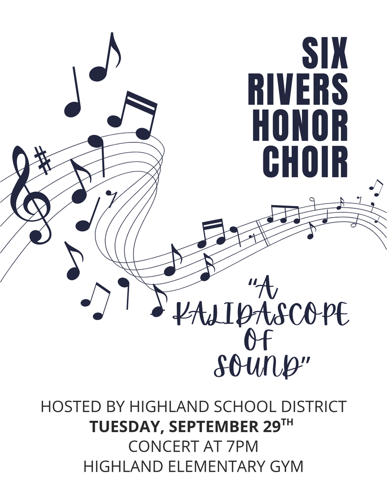 Honors Choir Hosted by Highland School 9/29/26