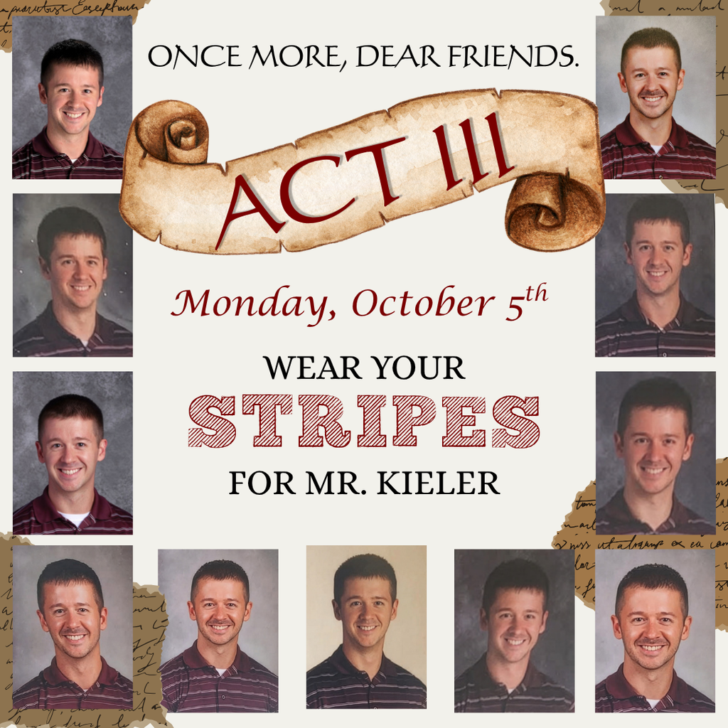 Stripes for Mr. Kieler 10/5/26