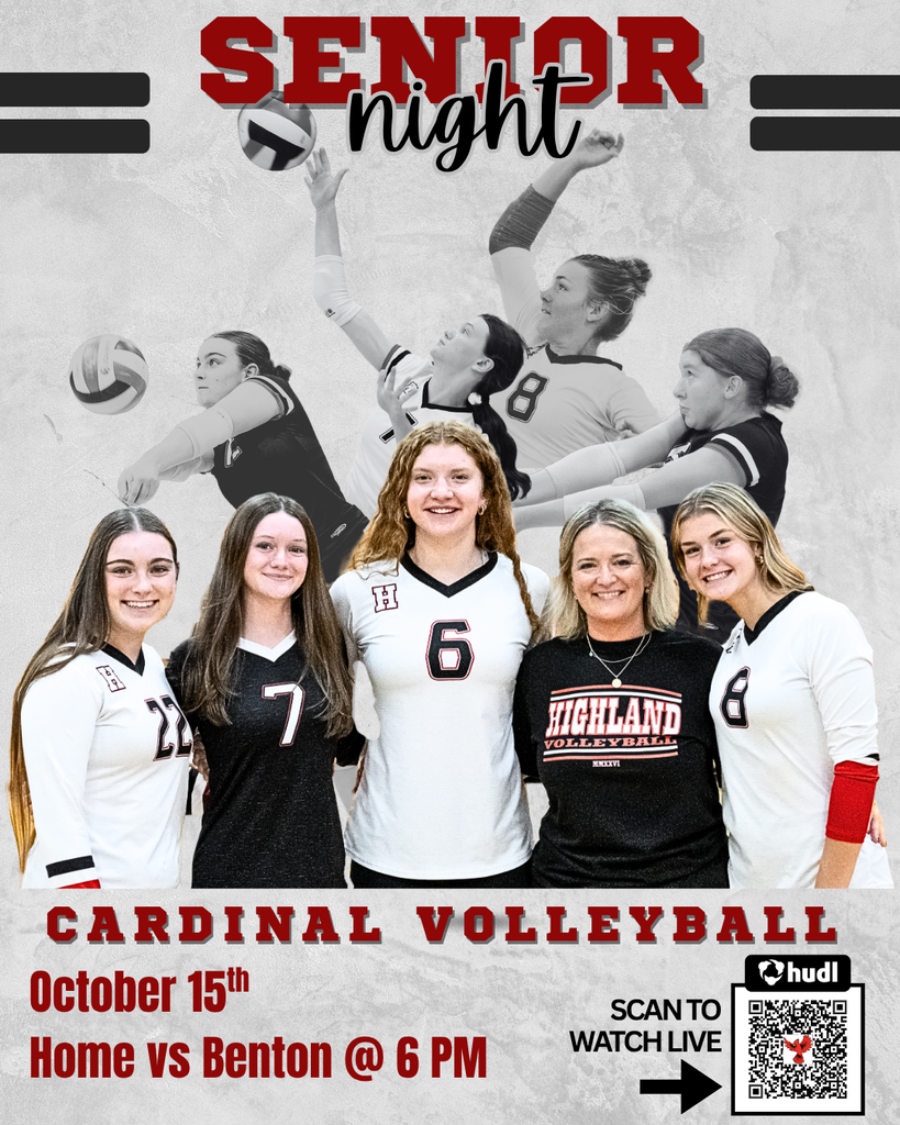 Senior Night HS VB 10/15/26 @ 6pm