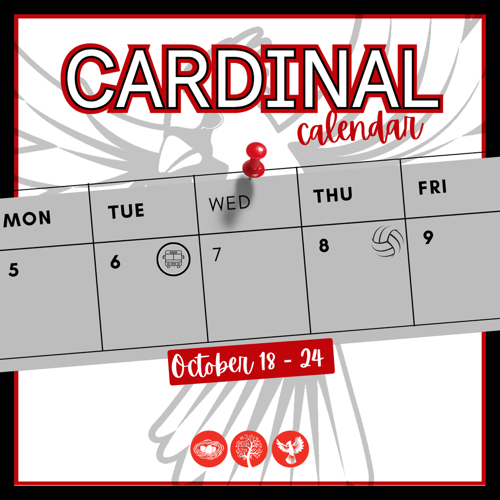 October 18-24 Cardinal Calendar