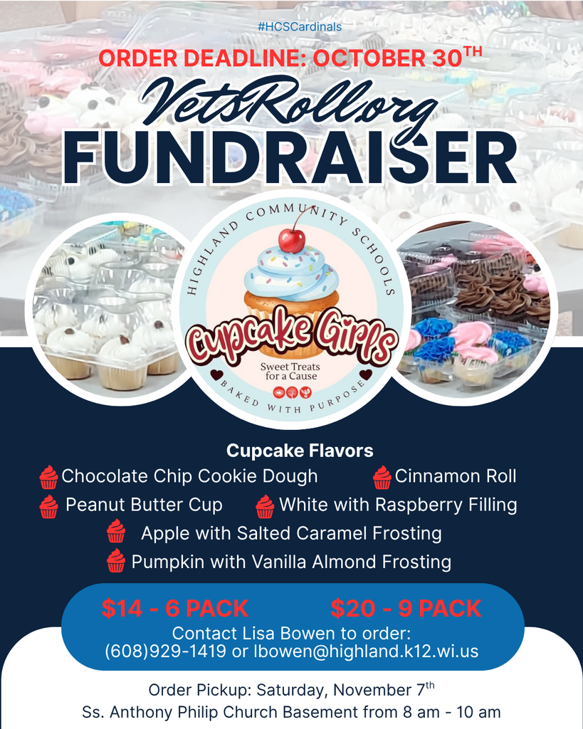 Cupcake Girls VetsRoll Fall Fundraiser