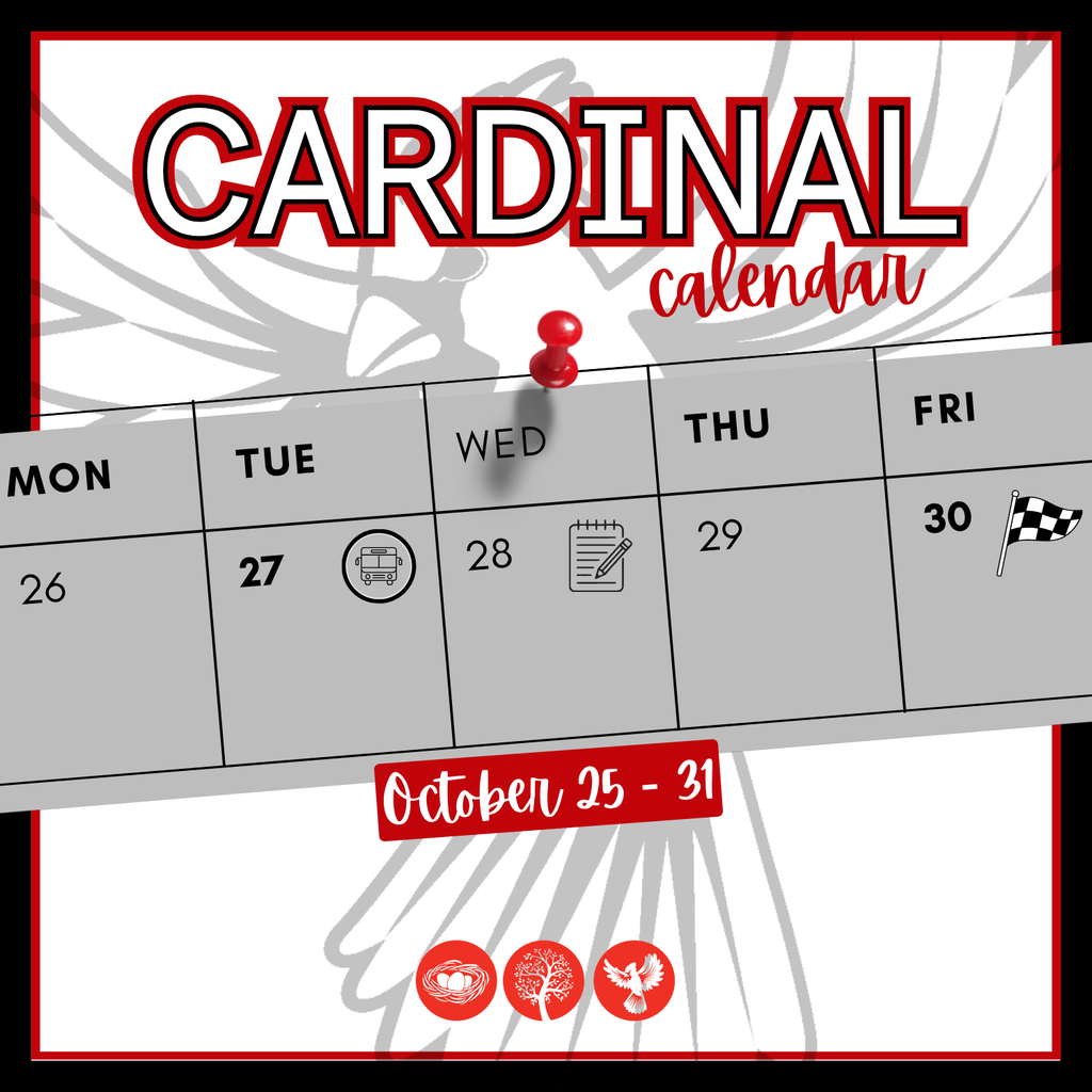 Cardinal Calendar October 25-31