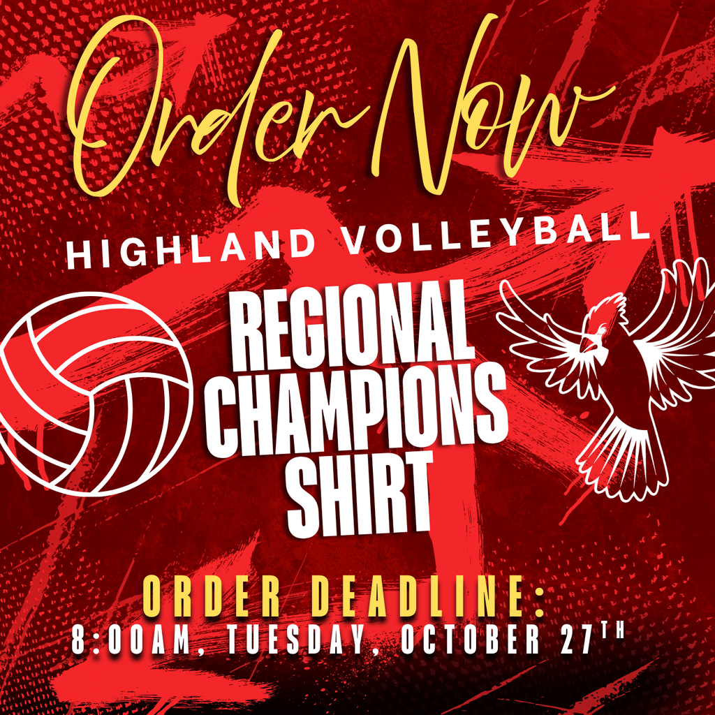 Regional Champs Tee Order Deadline 10/27 @ 8am