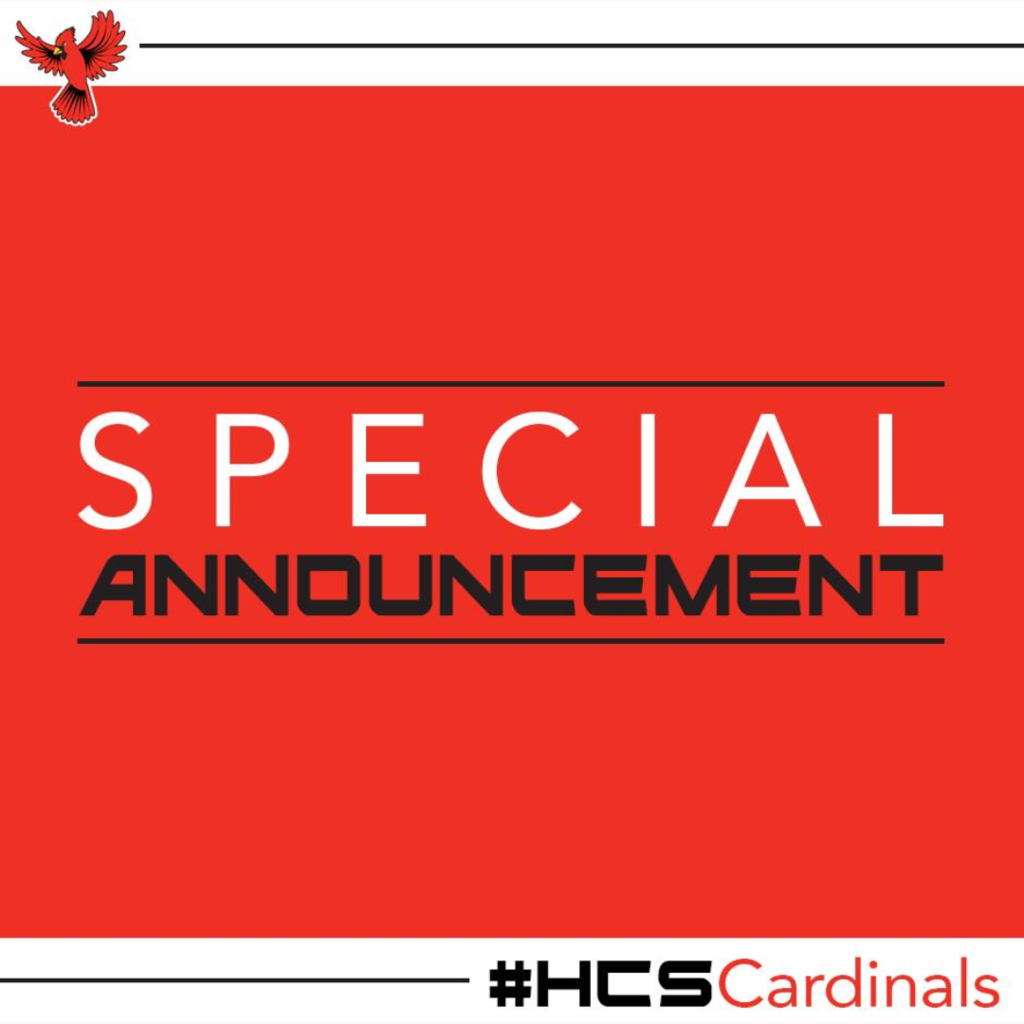 Special Announcement