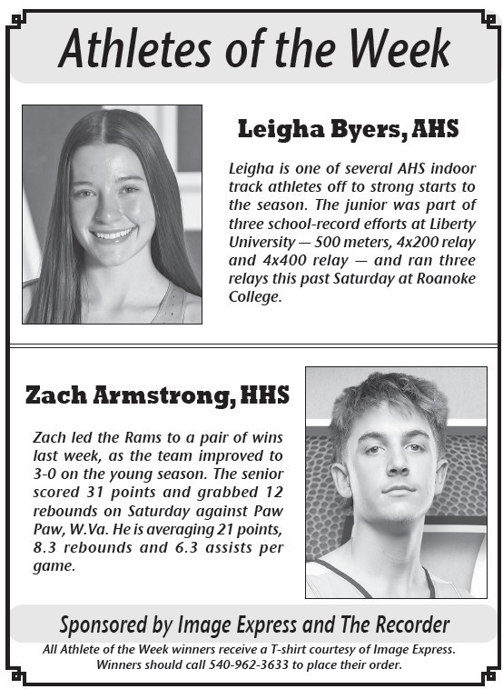 Athletes of the Week