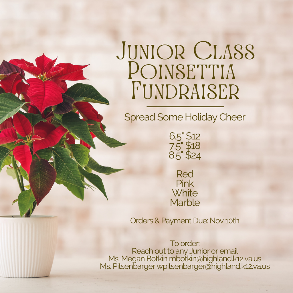 Junior Class Poinsettia Fundraiser 2025