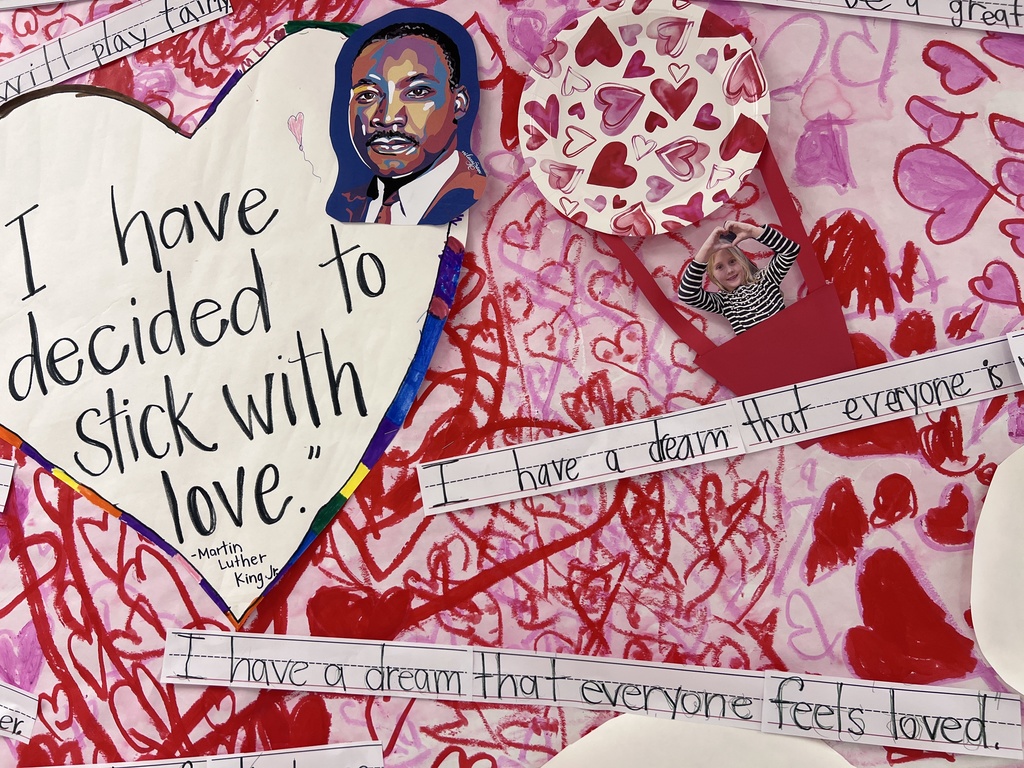 ❤️✨ First Grade Dreaming Big! ✨❤️  Our first grade students have been learning about the incredible life and lasting impact of Dr. Martin Luther King, Jr. As part of their classwork, they explored his famous “I Have a Dream” speech and reflected on how they can help make the world a kinder place.  To celebrate MLK Day and Valentine’s Day, students wrote and displayed their own dreams for a better, more caring world. Their thoughtful words and bright ideas are a wonderful reminder that even our youngest learners can make a big difference.  Be sure to check out their beautiful display—and stay tuned for a video of their work! 💭💕